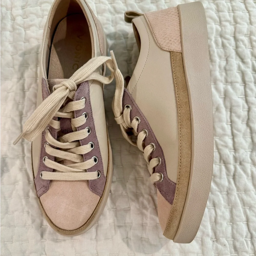 Vionic Women's Beige and Mauve Sneakers - Picture 4 of 6